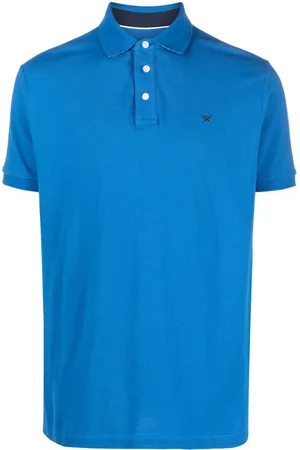 Hackett Logo-embroidered piqué cotton polo shirt
