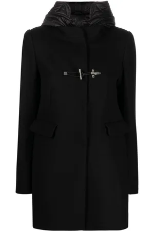 FAY Toggle-fastening hooded coat