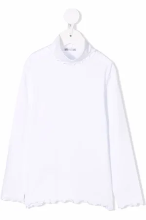 Il gufo Fluted-hem long-sleeve top