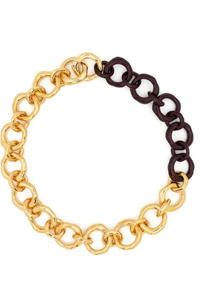 Jil Sander Two-tone chunky chain necklace
