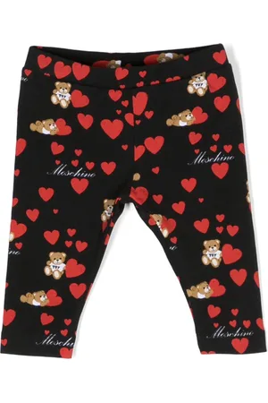 Moschino Heart-print stretch cotton leggins