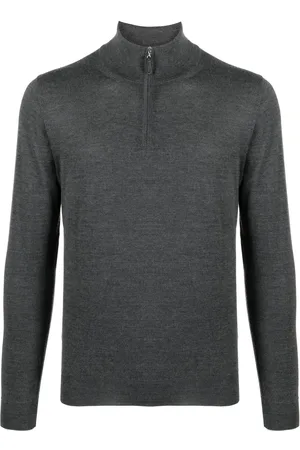 FEDELI Zip-up high-neck jumper