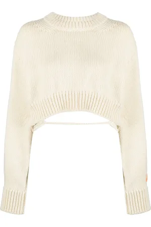 Heron Preston Open-back cropped wool jumper