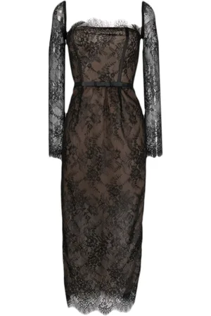 Ana Radu Floral-lace midi dress