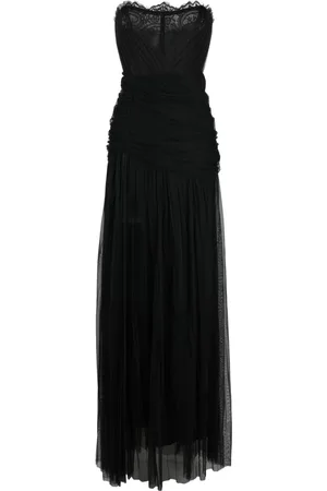 Ana Radu Corset-style draped maxi dress