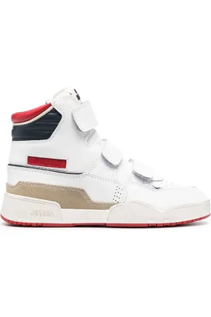 Isabel Marant Logo-patch leather sneakers