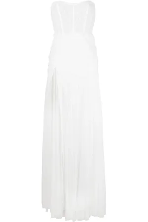 Ana Radu Corset-style draped maxi dress