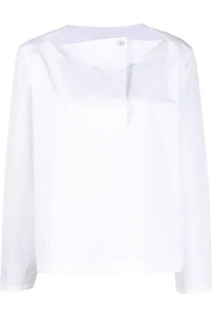 Jil Sander Long-sleeved cotton blouse