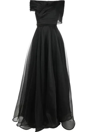 Ana Radu V-neck ruched maxi dress