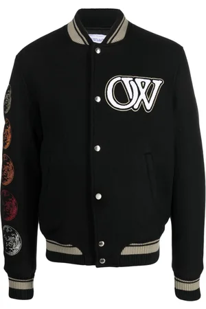 OFF-WHITE Logo-appliqué bomber jacket