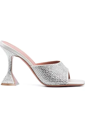 Amina Muaddi Lupita 95 crystal sandals