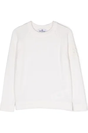 Stone Island Embroidered-logo crew-neck jumper