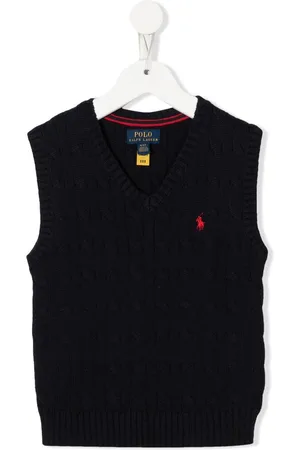 Ralph Lauren Embroidered-pony knit vest