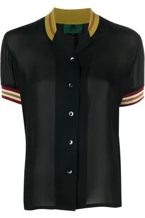 Jean Paul Gaultier 1990s semi-sheer short-sleeve shirt