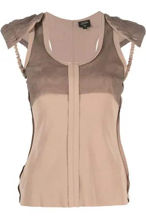 Jean Paul Gaultier 2000s shoulder-pads tank top