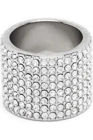 Amina Muaddi Rih crystal-embelished ring