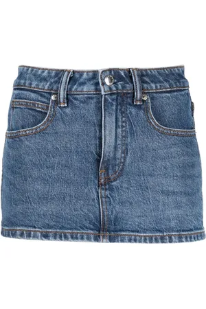 Alexander Wang Mid-rise denim skort