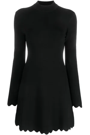 Twin-Set Cut-out high-neck minidress