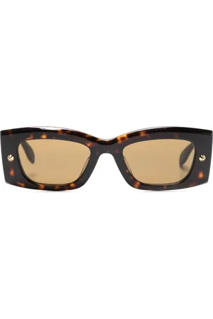 Alexander McQueen Spike Studs rectangular-frame sunglasses