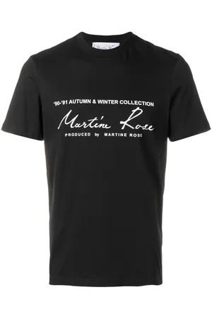 MARTINE ROSE Logo print cotton T-shirt