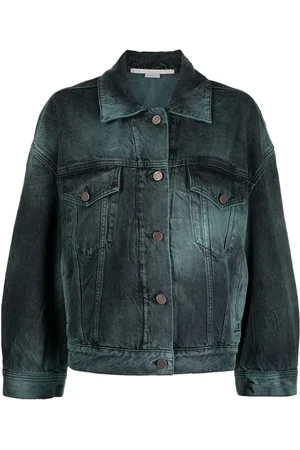 Stella McCartney Tie-dye oversized denim jacket