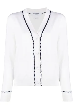 Thom Browne V-neck cotton cardigan