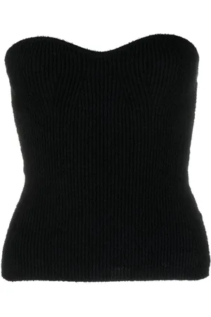 WARDROBE.NYC Ribbed-knit bandeau top