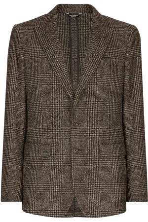 Dolce & Gabbana Prince of Wales single-breasted blazer