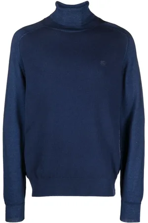 Etro Pegaso-embroidered roll-neck jumper