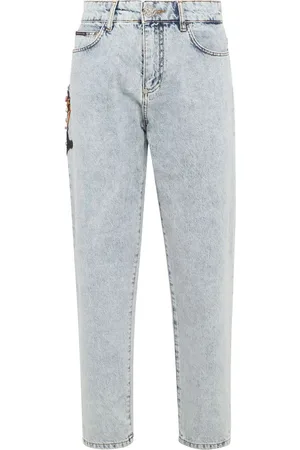Philipp Plein Appliqué-detail tapered jeans