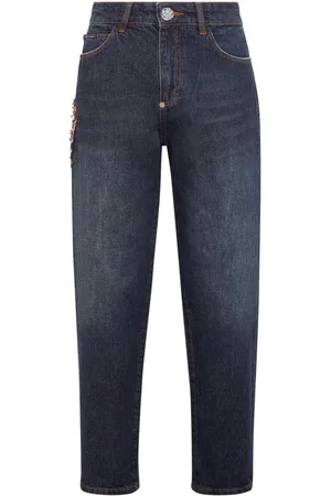 Philipp Plein Appliqué-detail tapered jeans