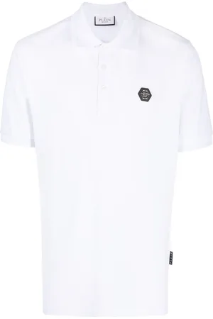 Philipp Plein Logo-patch short-sleeve polo shirt