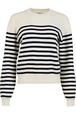Khaite Viola striped cashmere jumper