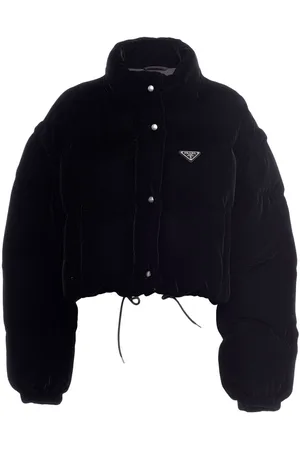 Prada Convertible velvet down jacket