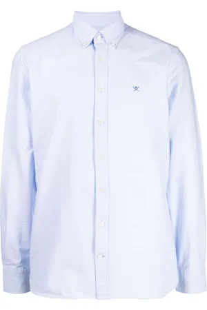 Hackett Logo-embroidered cotton shirt