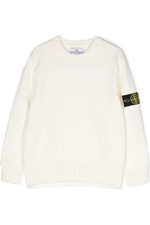 Stone Island Compass-motif crew-neck jumper