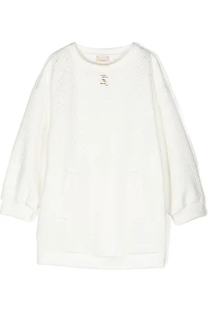 Elisabetta Franchi Monogram-jacquard midi dress
