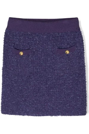 Elisabetta Franchi Elasticated bouclé miniskirt
