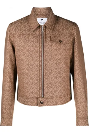 Marine Serre Zip-up printed jacket