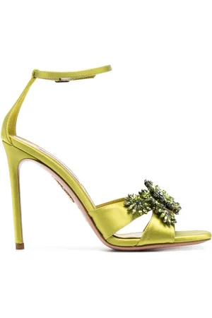 Aquazzura Margarita 110mm satin sandals