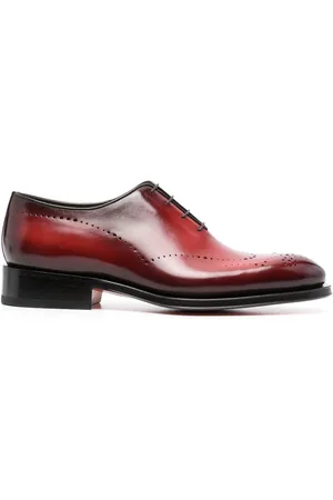 santoni Lace-up leather brogues