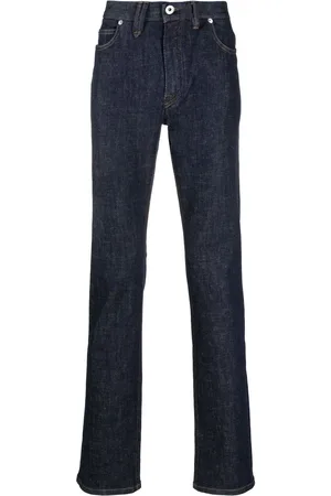 BRIONI Logo-patch straight-leg jeans