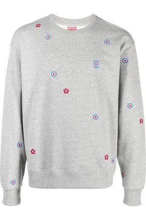 Kenzo Floral-embroidered cotton sweatshirt