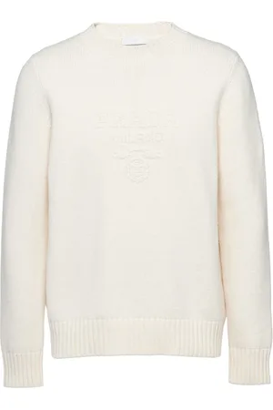 Prada Logo-embroidered cashmere jumper