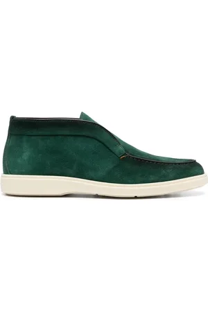 santoni Slip-on suede boots