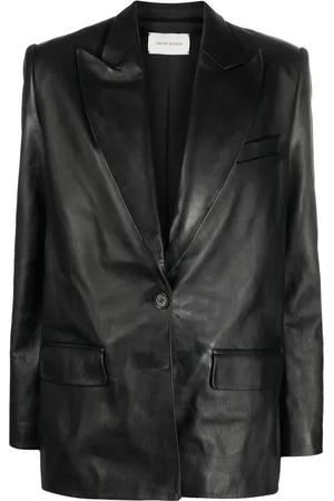 MAGDA BUTRYM Peak-lapels sheepskin blazer
