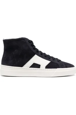 santoni Suede high-top sneakers