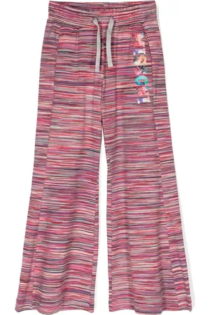 Missoni Crystal-embellished cotton track trousers
