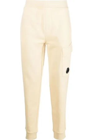 C.P. Company Logo-plaque cotton track pants