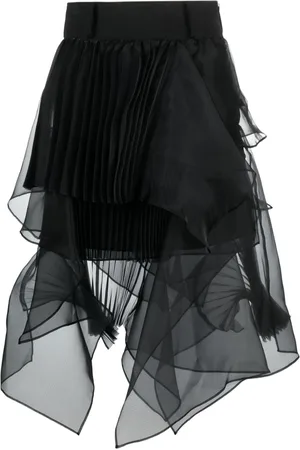 SACAI Asymmetric tule skirt